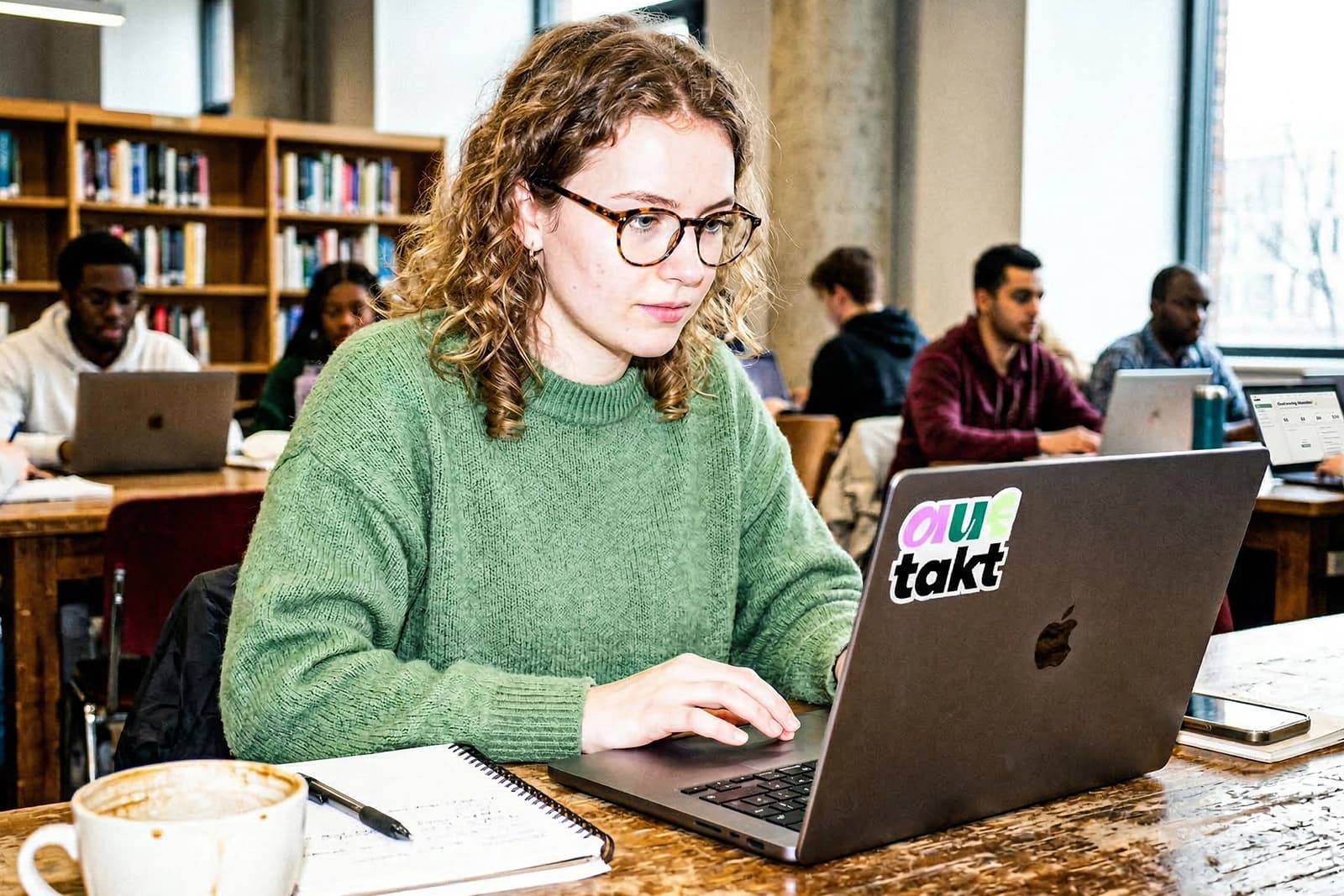 Time tracking interface shown on a mobile phone mockup